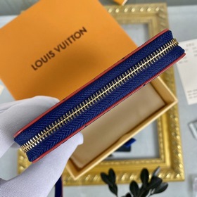 LV Модель： M60574 Королевский синий Кошелек Zippy на молнии Этот
