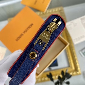 LV Модель： M60574 Королевский синий Кошелек Zippy на молнии Этот