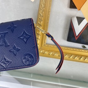 LV Модель： M60574 Королевский синий Кошелек Zippy на молнии Этот