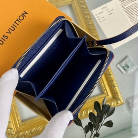 LV Модель： M60574 Королевский синий Кошелек Zippy на молнии Этот