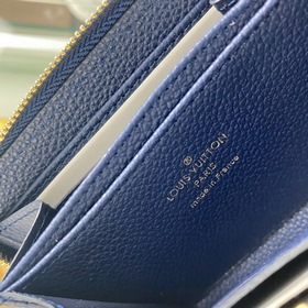 LV Модель： M60574 Королевский синий Кошелек Zippy на молнии Этот