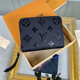 LV Модель： M60574 Черный Zippy кошелек на молнии Этот классически