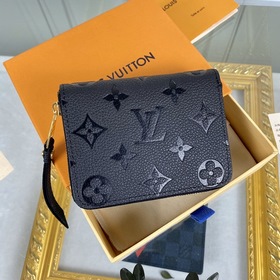 LV Модель： M60574 Черный Zippy кошелек на молнии Этот классически