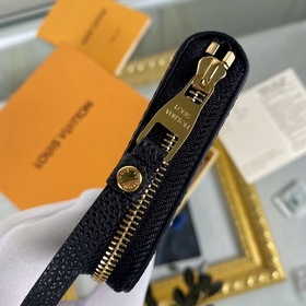 LV Модель： M60574 Черный Zippy кошелек на молнии Этот классически