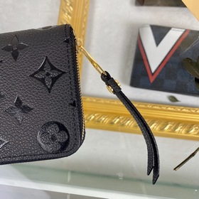 LV Модель： M60574 Черный Zippy кошелек на молнии Этот классически