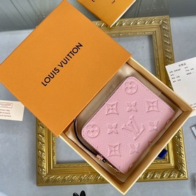 LV Модель： M60574 Розовый Кошелек Zippy на молнии Этот классическ