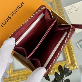 LV Модель： M60574 Фиолетовый кошелек Zippy на молнии Этот классич