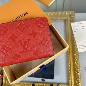 LV Модель： M60740 Ярко-красный кошелек Zippy на молнии Этот класс