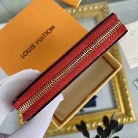 LV Модель： M60740 Ярко-красный кошелек Zippy на молнии Этот класс