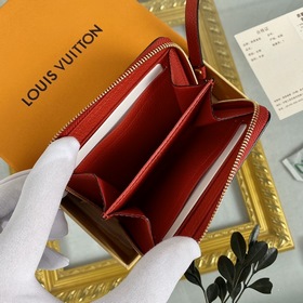 LV Модель： M60740 Ярко-красный кошелек Zippy на молнии Этот класс