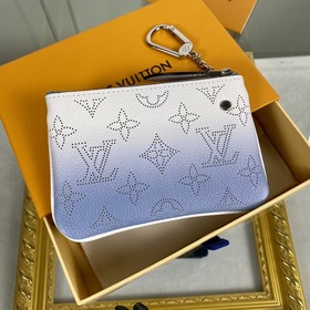 LV Модель： M69508, градиентный синий, кошелек Zippy Мягкая кожа M