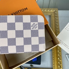 LV Модель： N63070 Белый кошелек с карманом для кредитных карт Это