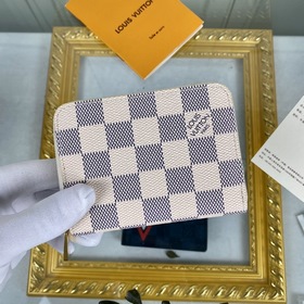 LV Модель： N63070 Белый кошелек с карманом для кредитных карт Это