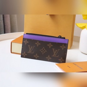 LV Модель 81627 Карман для карт на молнии Держатель для монет отл