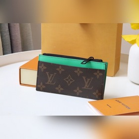 LV Модель 81627 Карман для карт на молнии Держатель для монет отл
