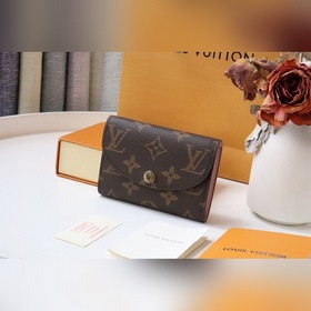 LV Кошелек для мелочи Модель M62361 Золотая застежка Компактный,
