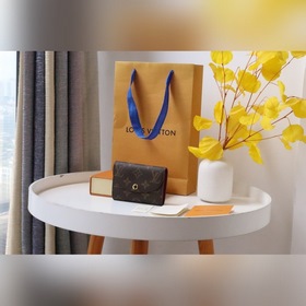 LV Кошелек для мелочи Модель M62361 Золотая застежка Компактный,