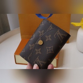 LV Кошелек для мелочи Модель M62361 Золотая застежка Компактный, 