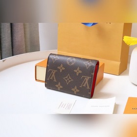LV Кошелек для мелочи Модель M62361 Золотая застежка Компактный,