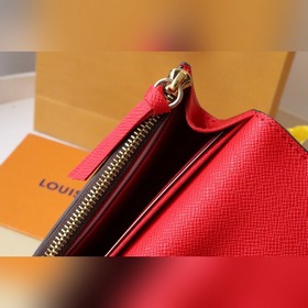 LV Кошелек для мелочи Модель M62361 Золотая застежка Компактный, 