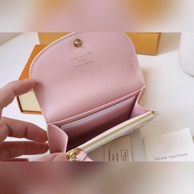LV Кошелек для мелочи Модель M62361 Золотая застежка Компактный, 
