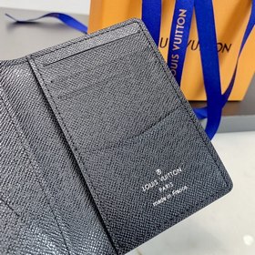 LV Модель N60431 Большой черный кошелек с карманом для мелочи Эт
