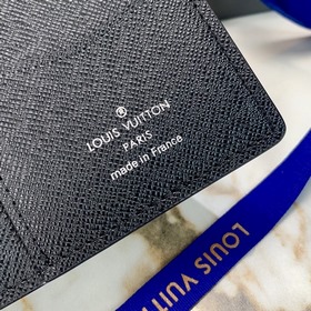 LV Модель N60431 Большой черный кошелек с карманом для мелочи Эт