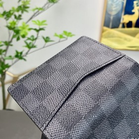 LV Модель N60431 Большой черный кошелек с карманом для мелочи Эт
