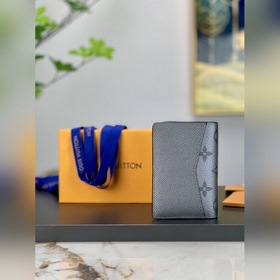 LV Карманный кошелек Модель M30837 Серый Кошелек из ткани Monogra