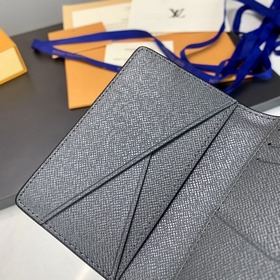 LV Карманный кошелек Модель M30837 Серый Кошелек из ткани Monogra