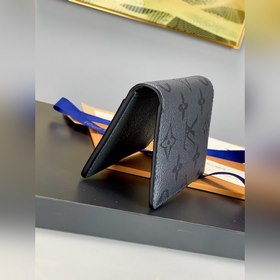 LV Карманный кошелек Модель M30837 Серый Кошелек из ткани Monogra
