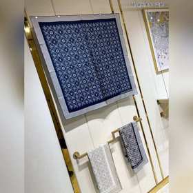 Шарф LV из 100% шелка высшего качества с диагональным переплетени