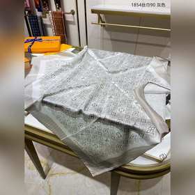 Шарф LV из 100% шелка высшего качества с диагональным переплетени