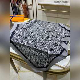 Шарф LV из 100% шелка высшего качества с диагональным переплетени