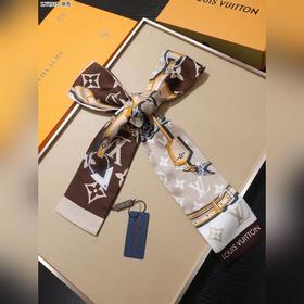 LV Confidential Monogram Giant Шарф-повязка на голову, 100% шелк 