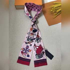 Шелковый пояс для волос LV Яркая интерпретация элементов китайско