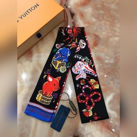 LV Superstition Classic Шёлковый пояс для волос Яркая интерпретац