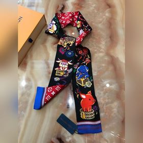 LV Superstition Classic Шёлковый пояс для волос Яркая интерпретац