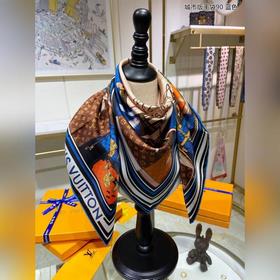 LV Skyline Квадратный платок City Edition 90% шелк, 100% шелк выс