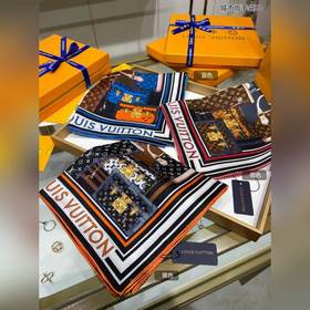 LV Skyline Квадратный платок City Edition 90% шелк, 100% шелк выс