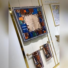 LV Skyline Квадратный платок City Edition 90% шелк, 100% шелк выс