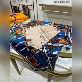 LV Skyline Квадратный платок City Edition 90% шелк, 100% шелк выс