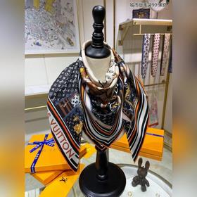 LV Skyline Квадратный платок City Edition 90% шелк, 100% шелк выс
