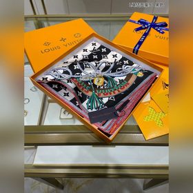 LV L-образный узел 90, шелковый платок 100% шелк высшего качеств