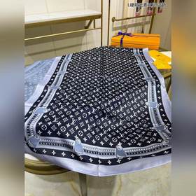 LV L Жесткий чемодан с элементами Двухслойный шелковый шарф 100