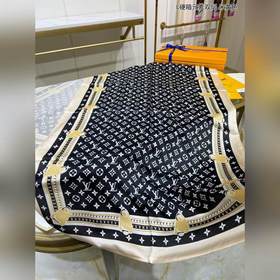 LV L Жесткий чемодан с элементами Двухслойный шелковый шарф 100