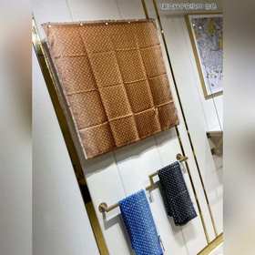 LV L Градиентный деним с цветочным узором 90 Шелковый платок 100