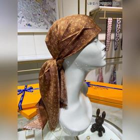 LV L Градиентный деним с цветочным узором 90 Шелковый платок 100