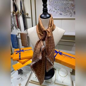 LV L Градиентный деним с цветочным узором 90 Шелковый платок 100