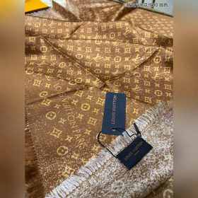 LV L Градиентный деним с цветочным узором 90 Шелковый платок 100